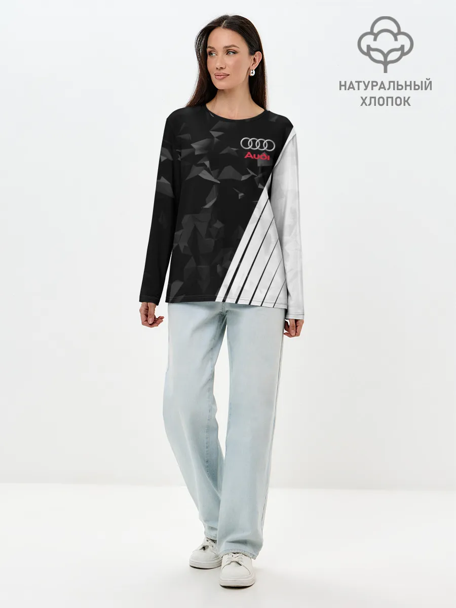 Лонгслив женский. Хлопок / AUDI SPORT