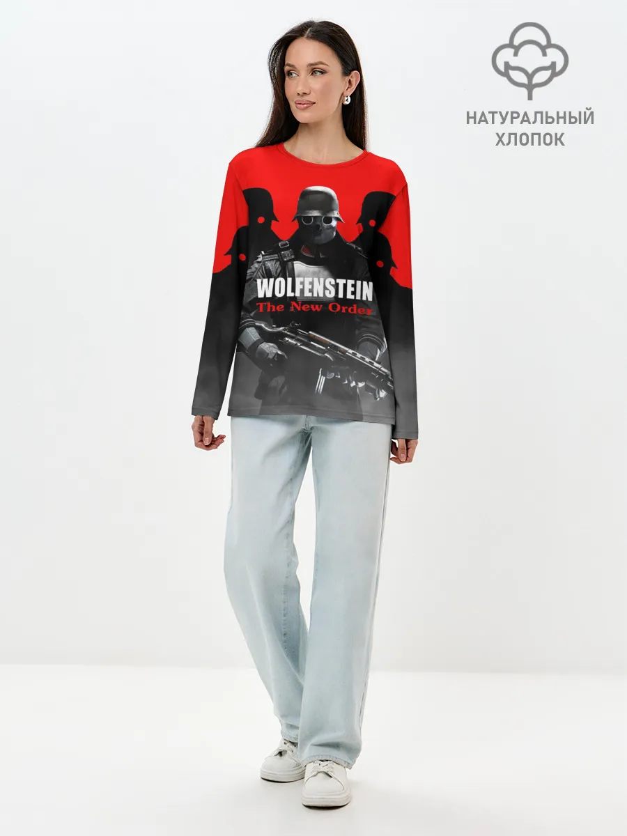 Лонгслив женский. Хлопок / Wolfenstein: The New Order