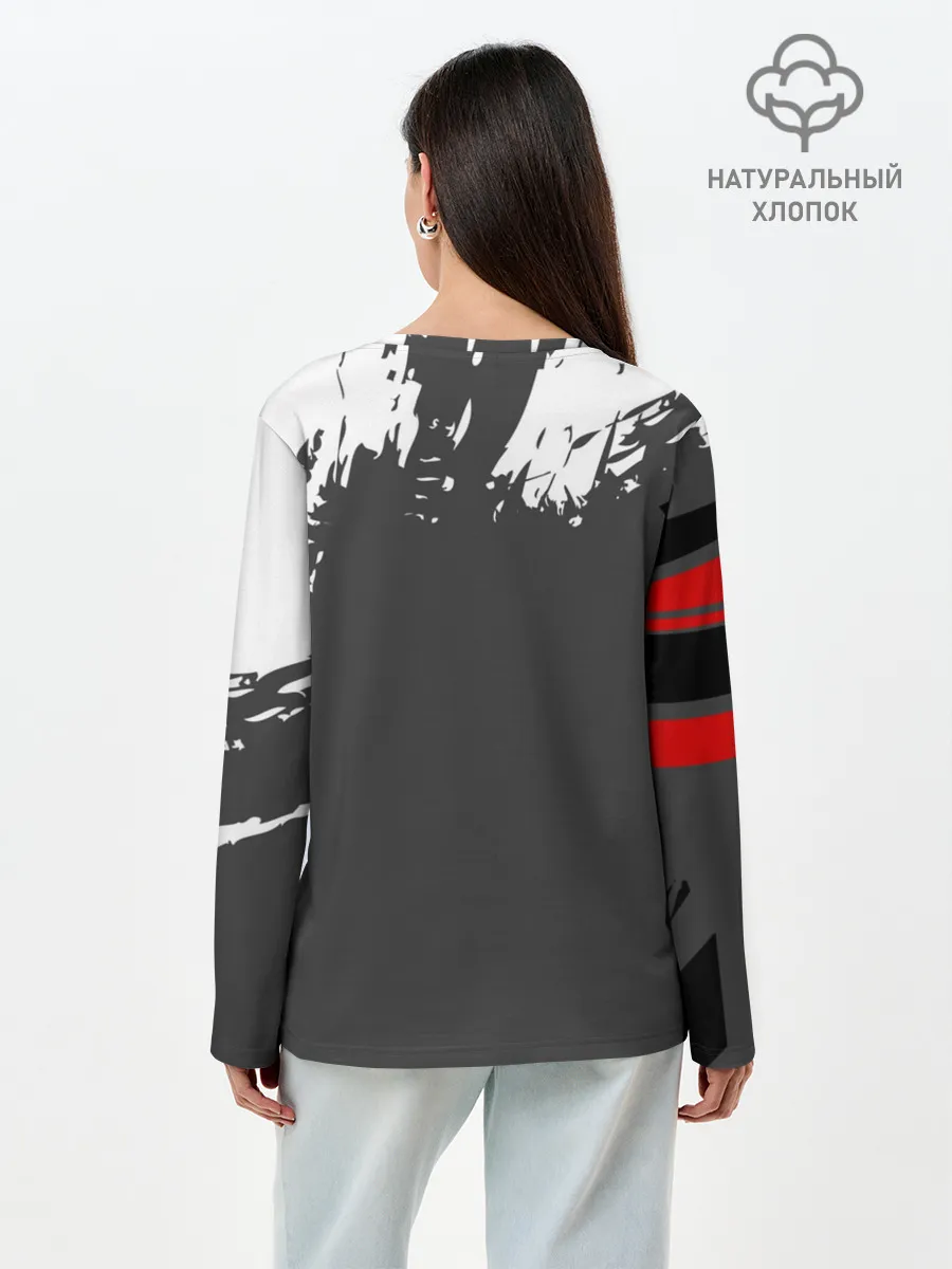 Лонгслив женский. Хлопок / MITSUBISHI SPORT