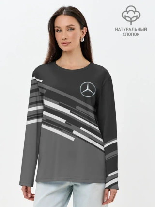 Лонгслив женский. Хлопок / MERCEDES BENZ SPORT