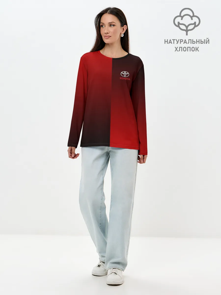 Лонгслив женский. Хлопок / TOYOTA SPORT
