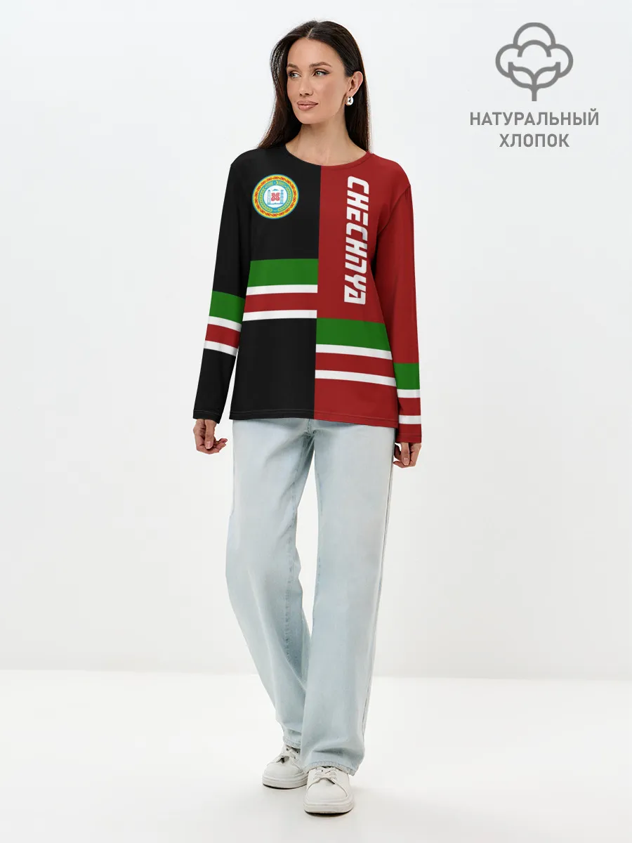 Лонгслив женский. Хлопок / CHECHNYA