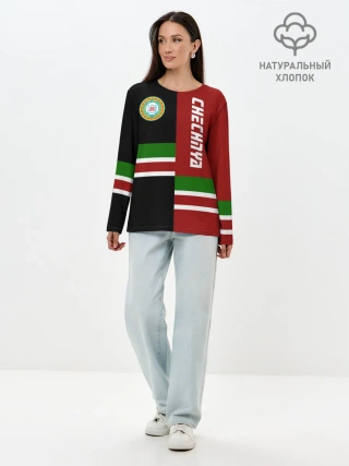 Лонгслив женский. Хлопок / CHECHNYA