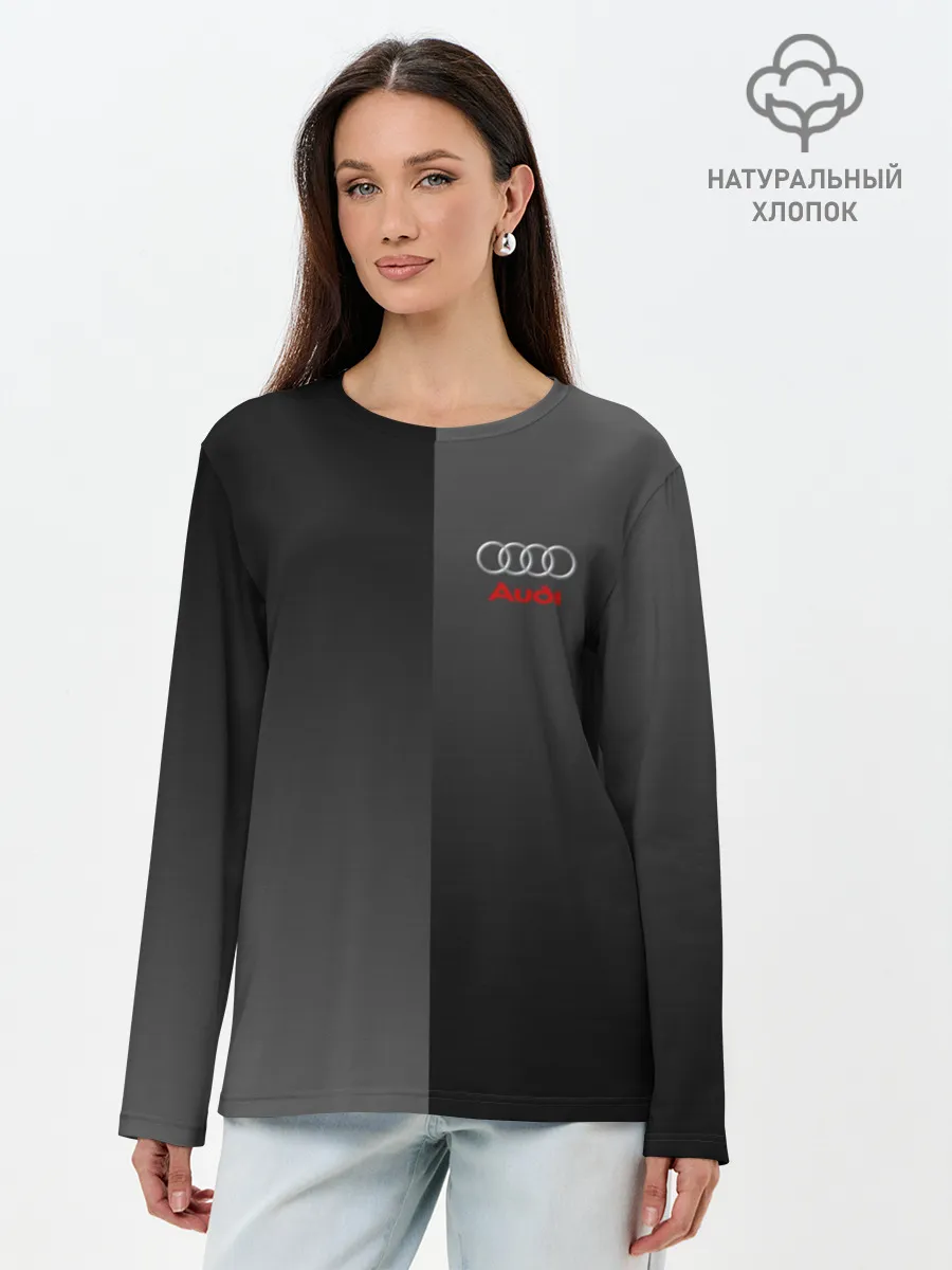 Лонгслив женский. Хлопок / AUDI SPORT