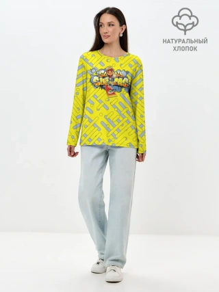 Лонгслив женский. Хлопок / Subway Surfers
