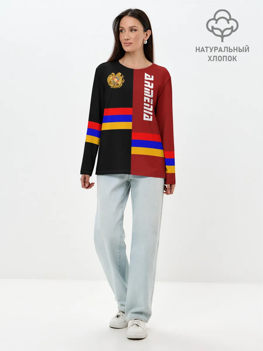 Лонгслив женский. Хлопок / ARMENIA
