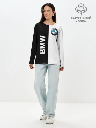Лонгслив женский. Хлопок / BMW