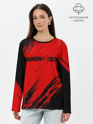 Лонгслив женский. Хлопок / RAINBOW SIX SIEGE OUTBREAK