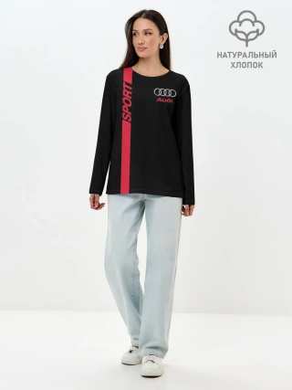 Лонгслив женский. Хлопок / AUDI SPORT