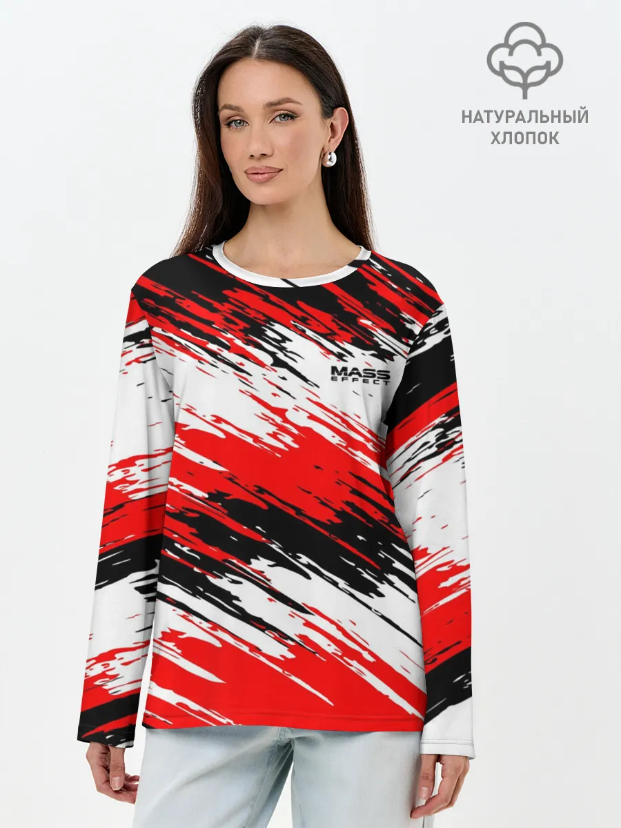 Лонгслив женский. Хлопок / Mass Effect