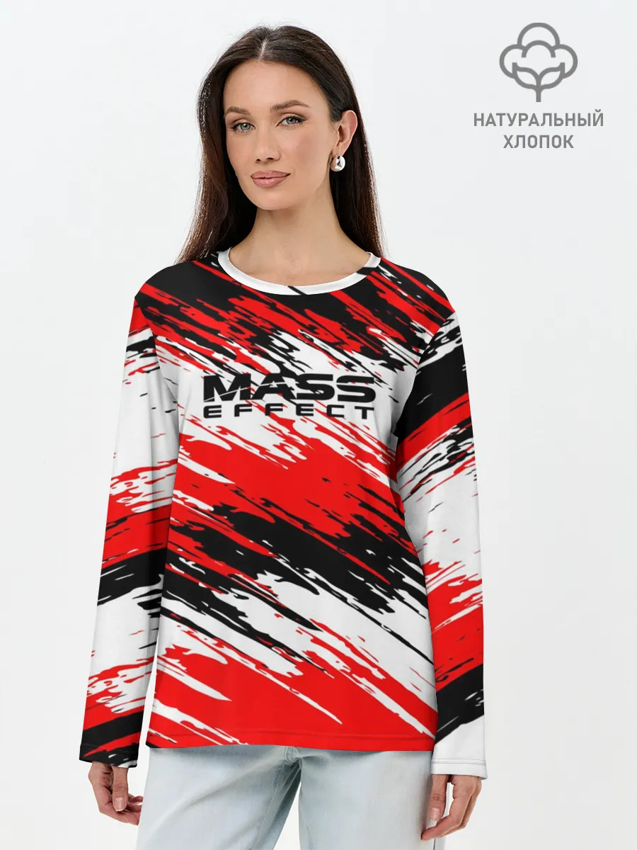 Лонгслив женский. Хлопок / Mass Effect