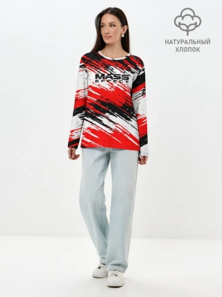 Лонгслив женский. Хлопок / Mass Effect