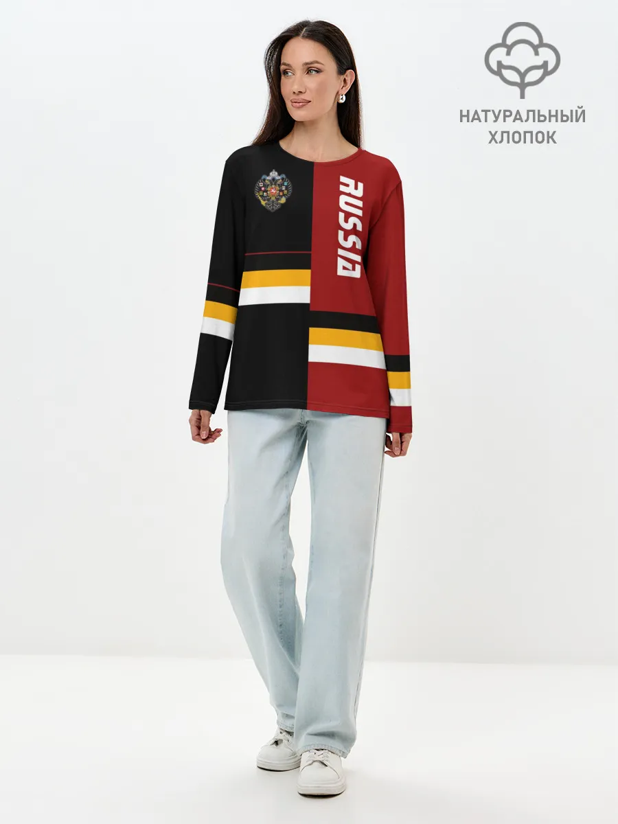 Лонгслив женский. Хлопок / Russia