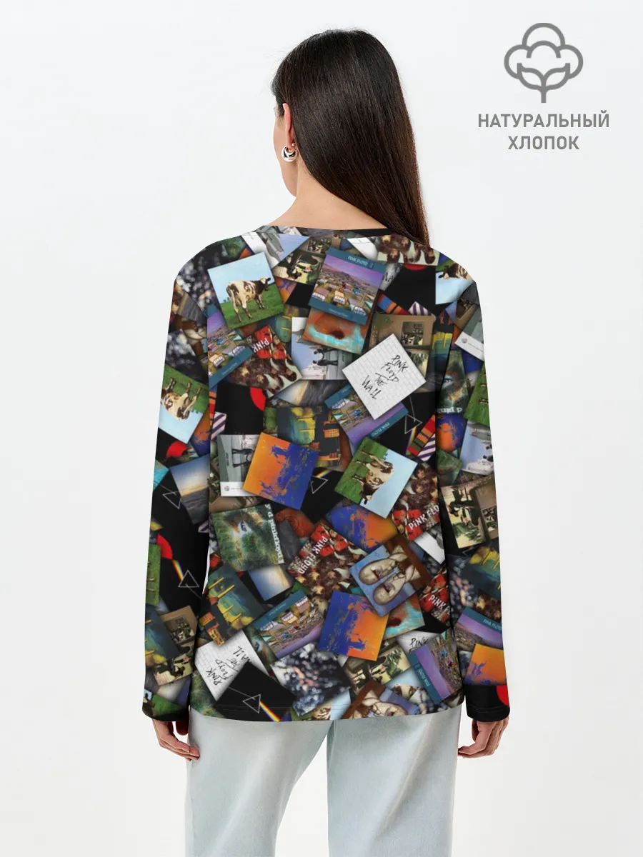 Лонгслив женский. Хлопок / Pink Floyd. Дискография