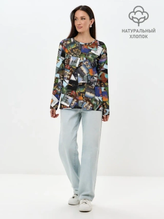 Лонгслив женский. Хлопок / Pink Floyd. Дискография