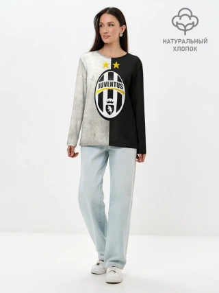 Лонгслив женский. Хлопок / Juventus FC
