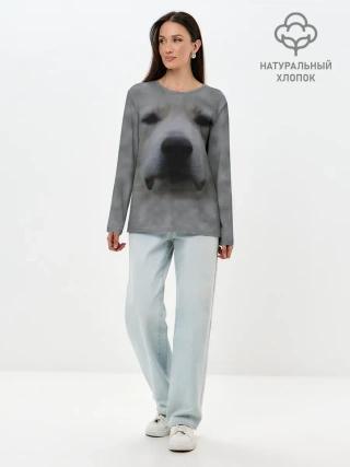 Лонгслив женский. Хлопок / Лабрадор