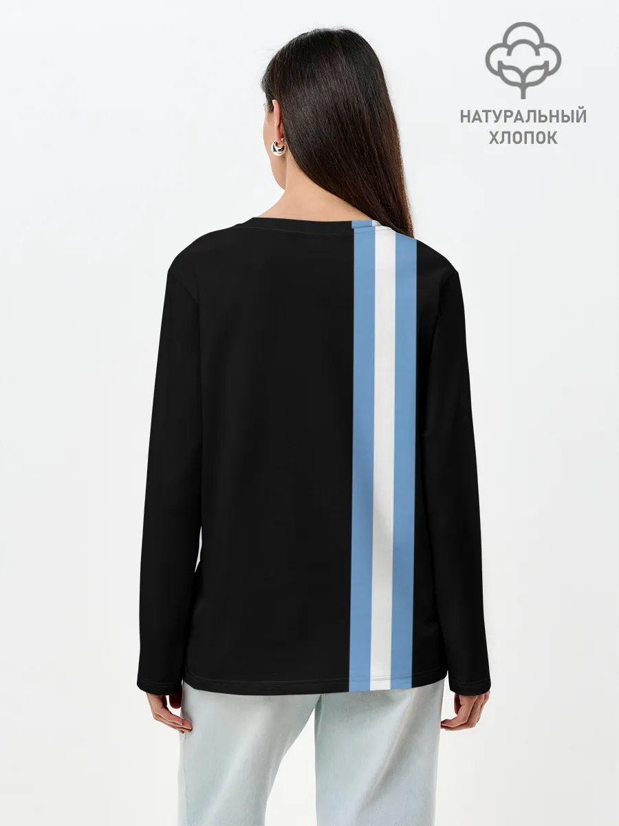 Лонгслив женский. Хлопок / Манчестер Сити