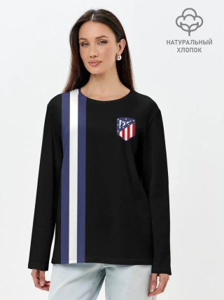 Лонгслив женский. Хлопок / Атлетико Мадрид