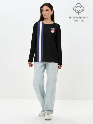 Лонгслив женский. Хлопок / Атлетико Мадрид