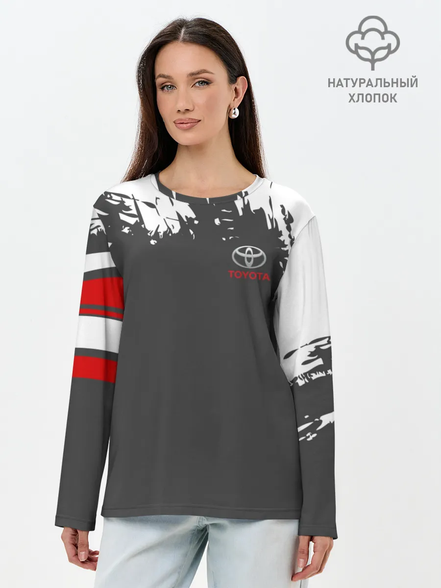 Лонгслив женский. Хлопок / TOYOTA SPORT