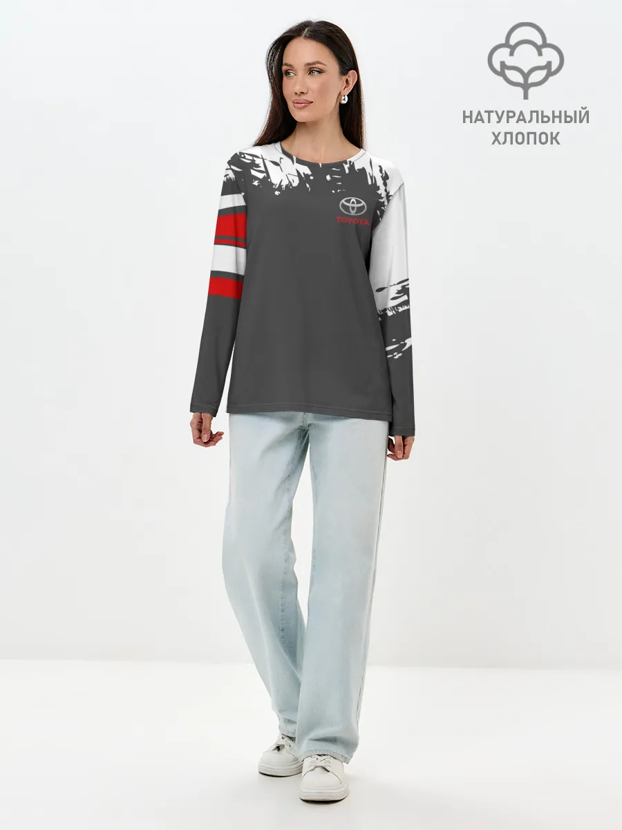 Лонгслив женский. Хлопок / TOYOTA SPORT