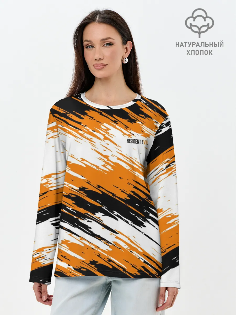 Лонгслив женский. Хлопок / Resident Evil