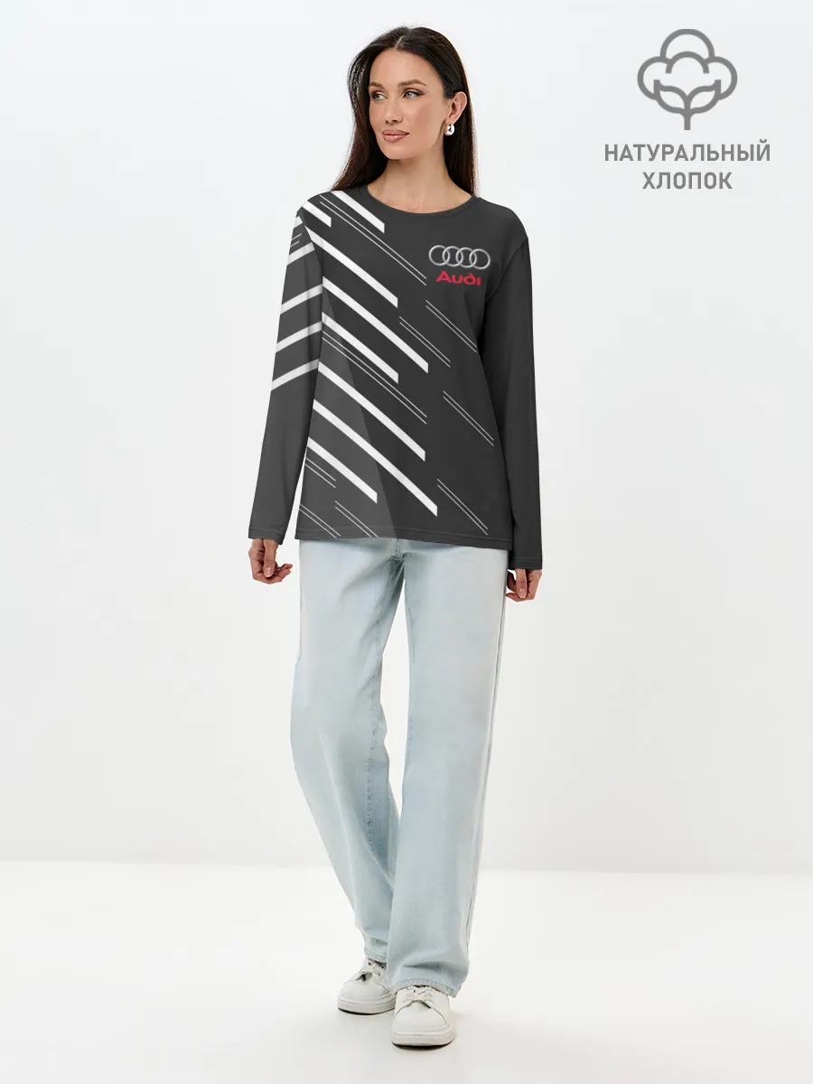 Лонгслив женский. Хлопок / AUDI SPORT
