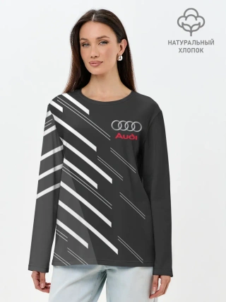 Лонгслив женский. Хлопок / AUDI SPORT