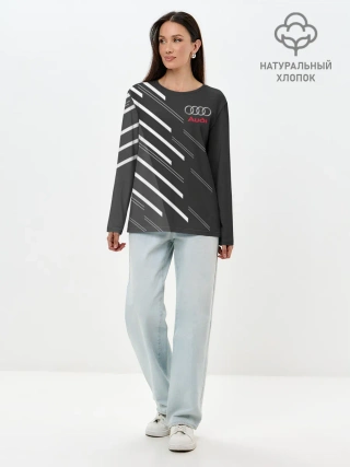 Лонгслив женский. Хлопок / AUDI SPORT