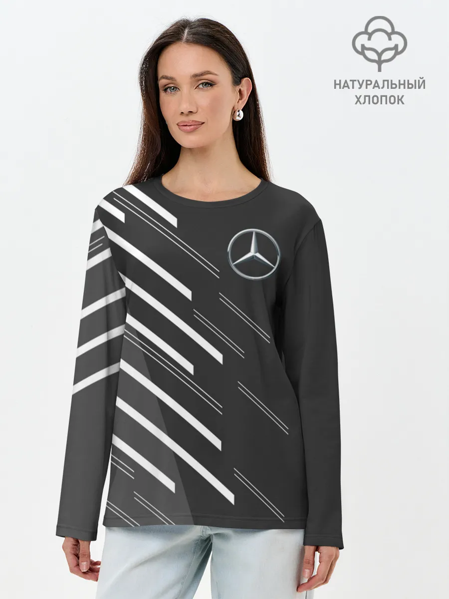 Лонгслив женский. Хлопок / MERCEDES BENZ SPORT