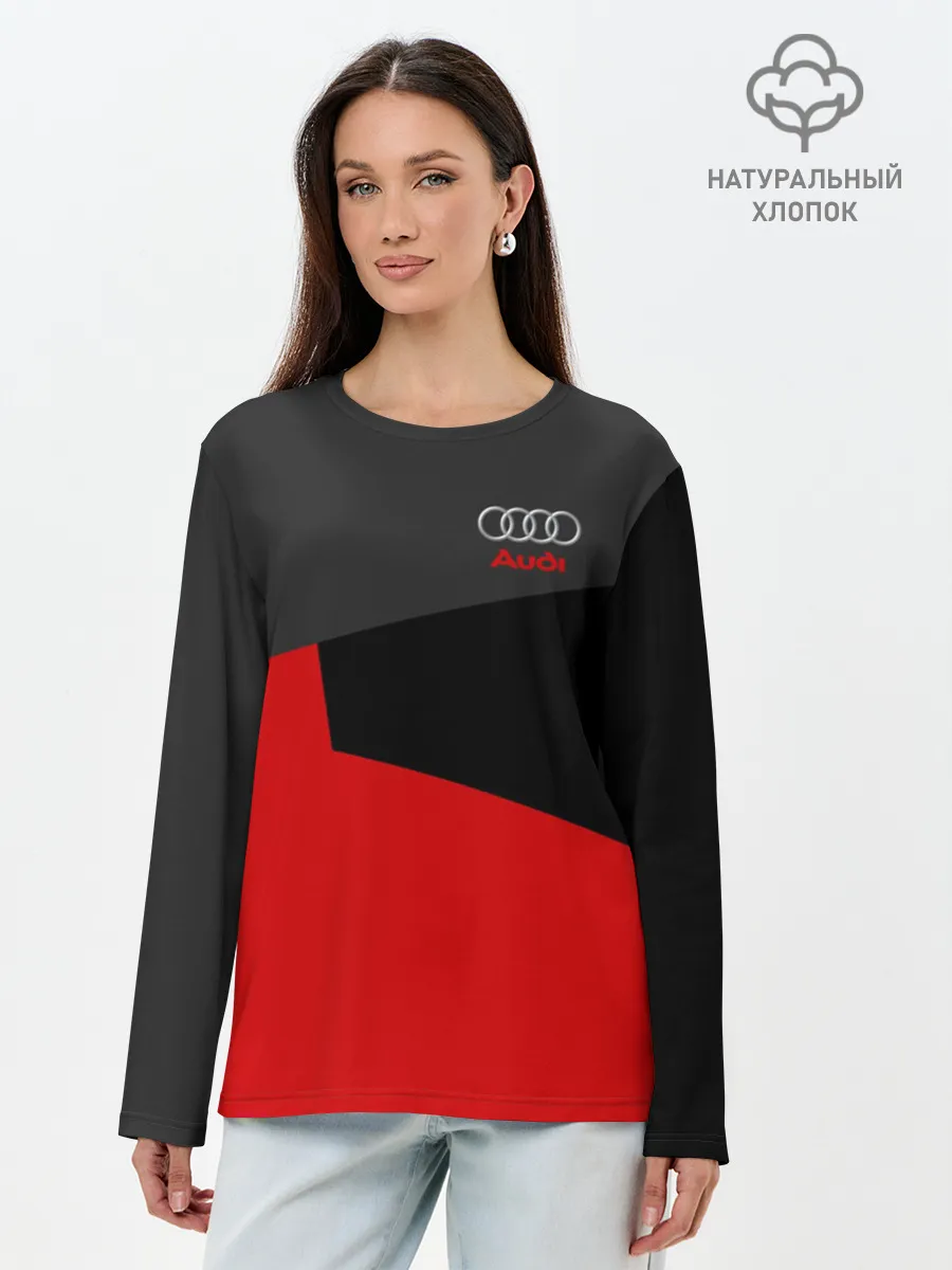 Лонгслив женский. Хлопок / AUDI SPORT