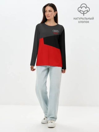 Лонгслив женский. Хлопок / AUDI SPORT