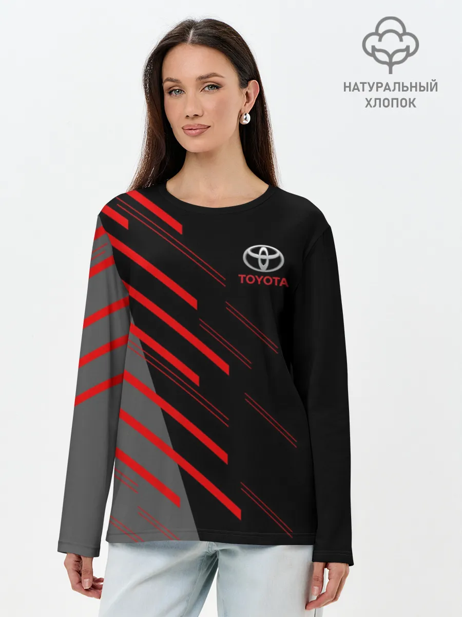 Лонгслив женский. Хлопок / TOYOTA | ТОЙОТА