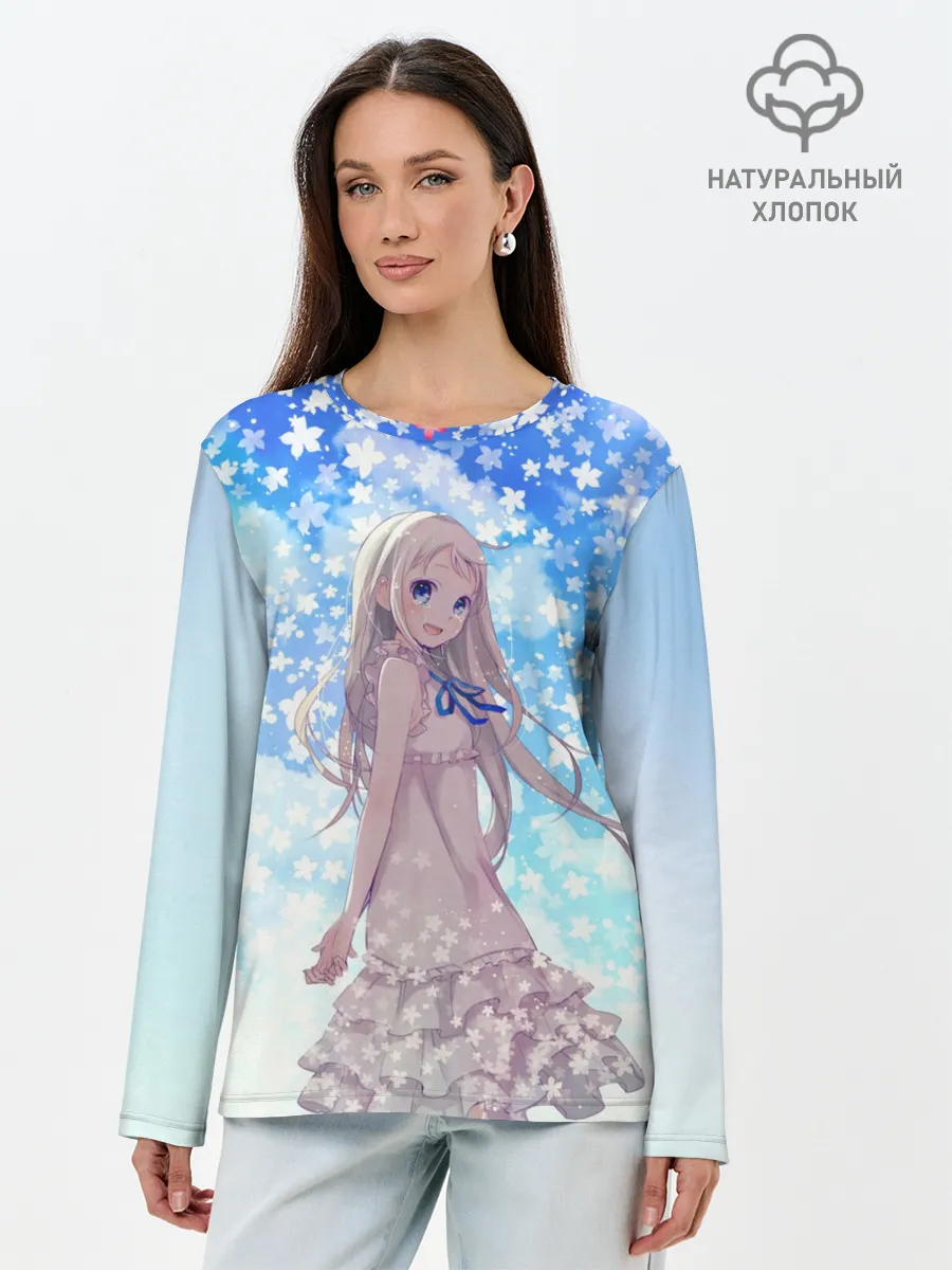 Лонгслив женский. Хлопок / Meiko Honma