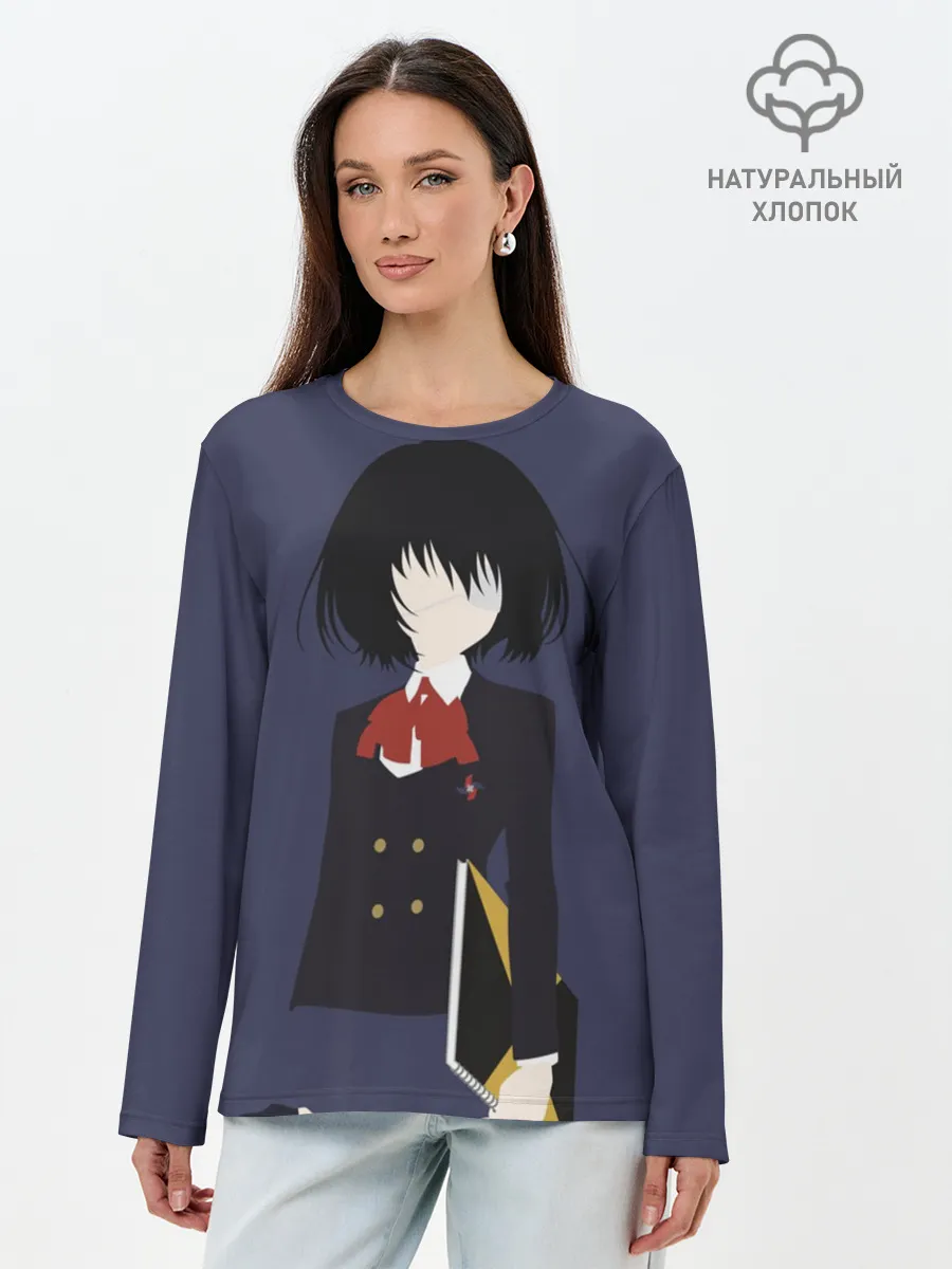 Лонгслив женский. Хлопок / Mei Misaki минимал