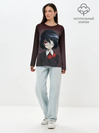 Лонгслив женский. Хлопок / Иная Аниме
