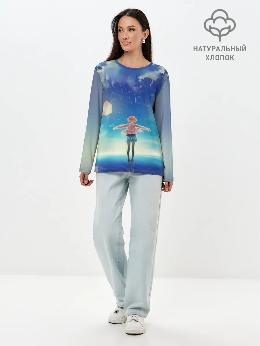 Лонгслив женский. Хлопок / Beyond the Boundary