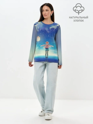 Лонгслив женский. Хлопок / Beyond the Boundary