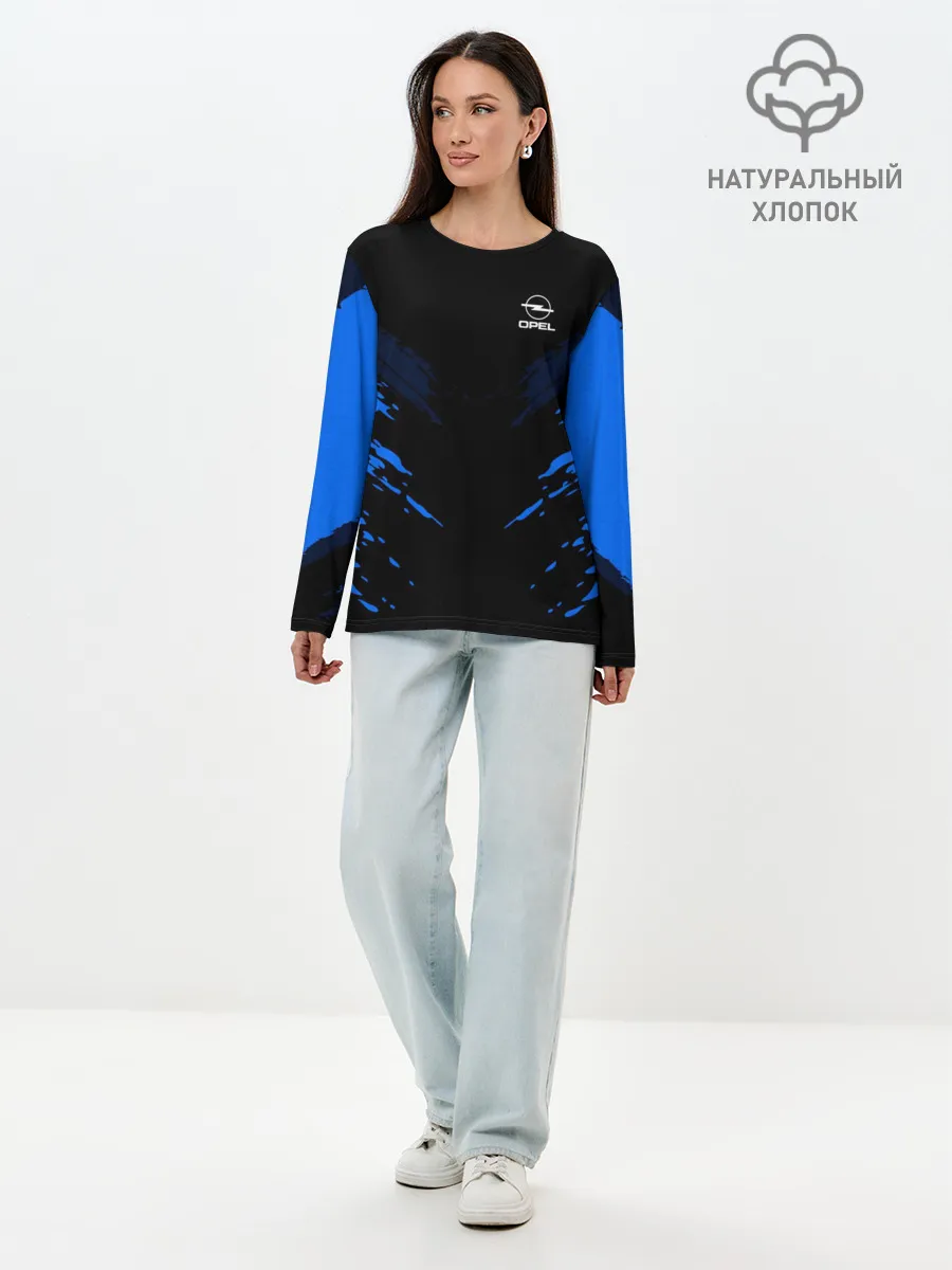 Лонгслив женский. Хлопок / Opel SPORT