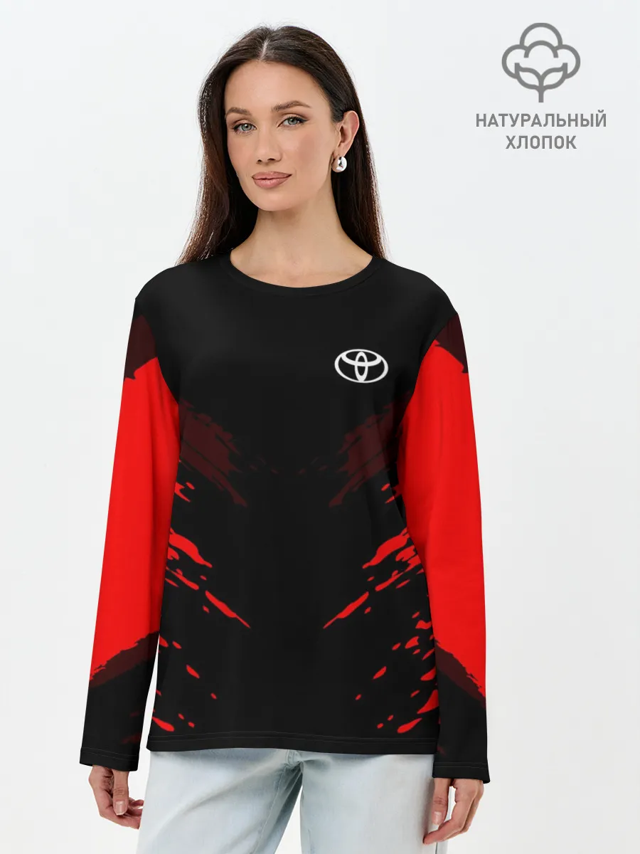 Лонгслив женский. Хлопок / Toyota SPORT