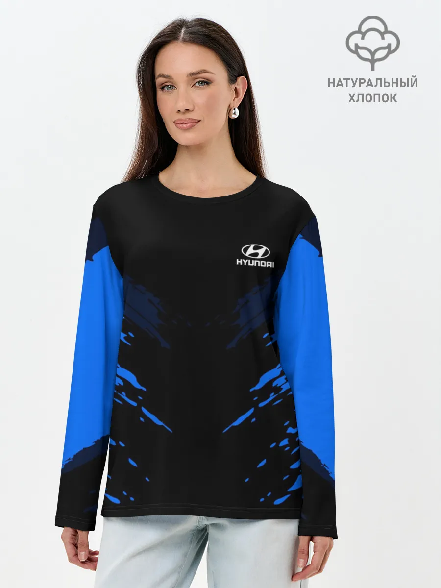 Лонгслив женский. Хлопок / Hyundai