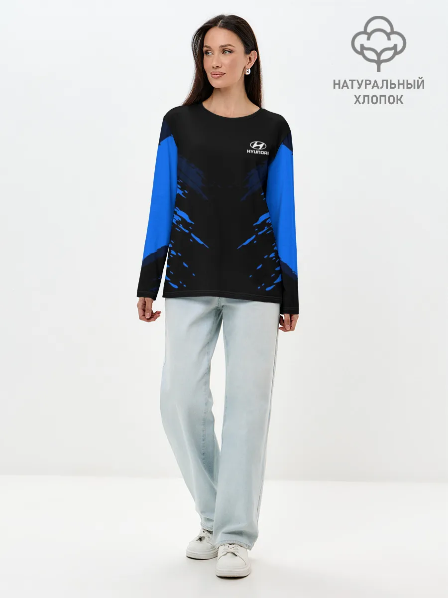 Лонгслив женский. Хлопок / Hyundai