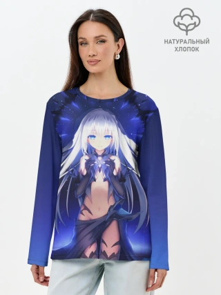 Лонгслив женский. Хлопок / Рандеву с Жизнью Аниме