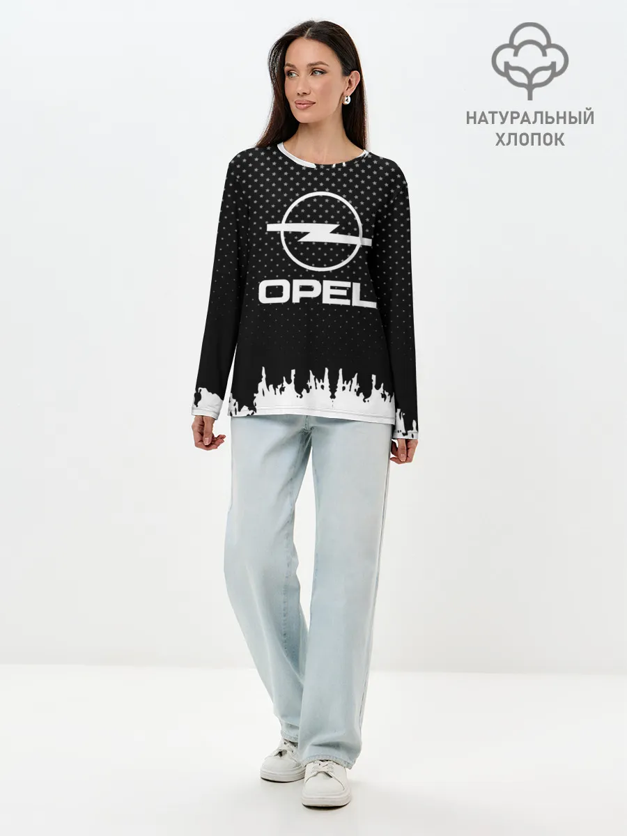 Лонгслив женский. Хлопок / Opel
