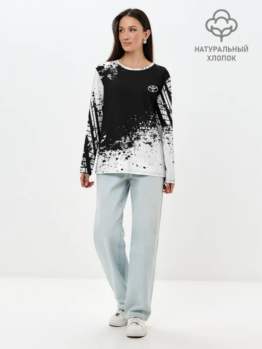 Лонгслив женский. Хлопок / Toyota brand motors