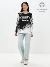 Лонгслив женский. Хлопок / Audi abstract sport