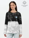 Лонгслив женский. Хлопок / BMW BLACK COLLECTION