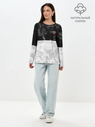 Лонгслив женский. Хлопок / TOYOTA SPORT