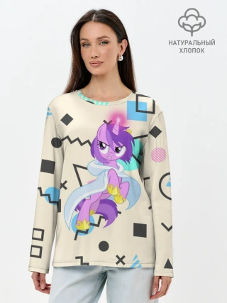Лонгслив женский. Хлопок / My Little Pony